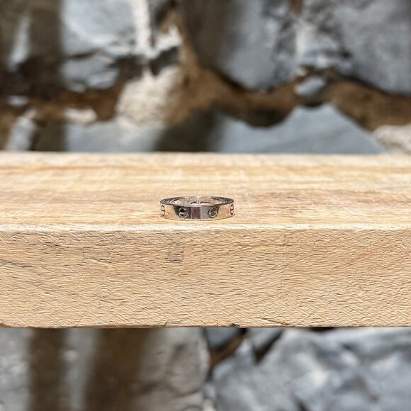 Cartier White Gold LOVE Small Model 1 Diamond Ring - Picture 5 of 15